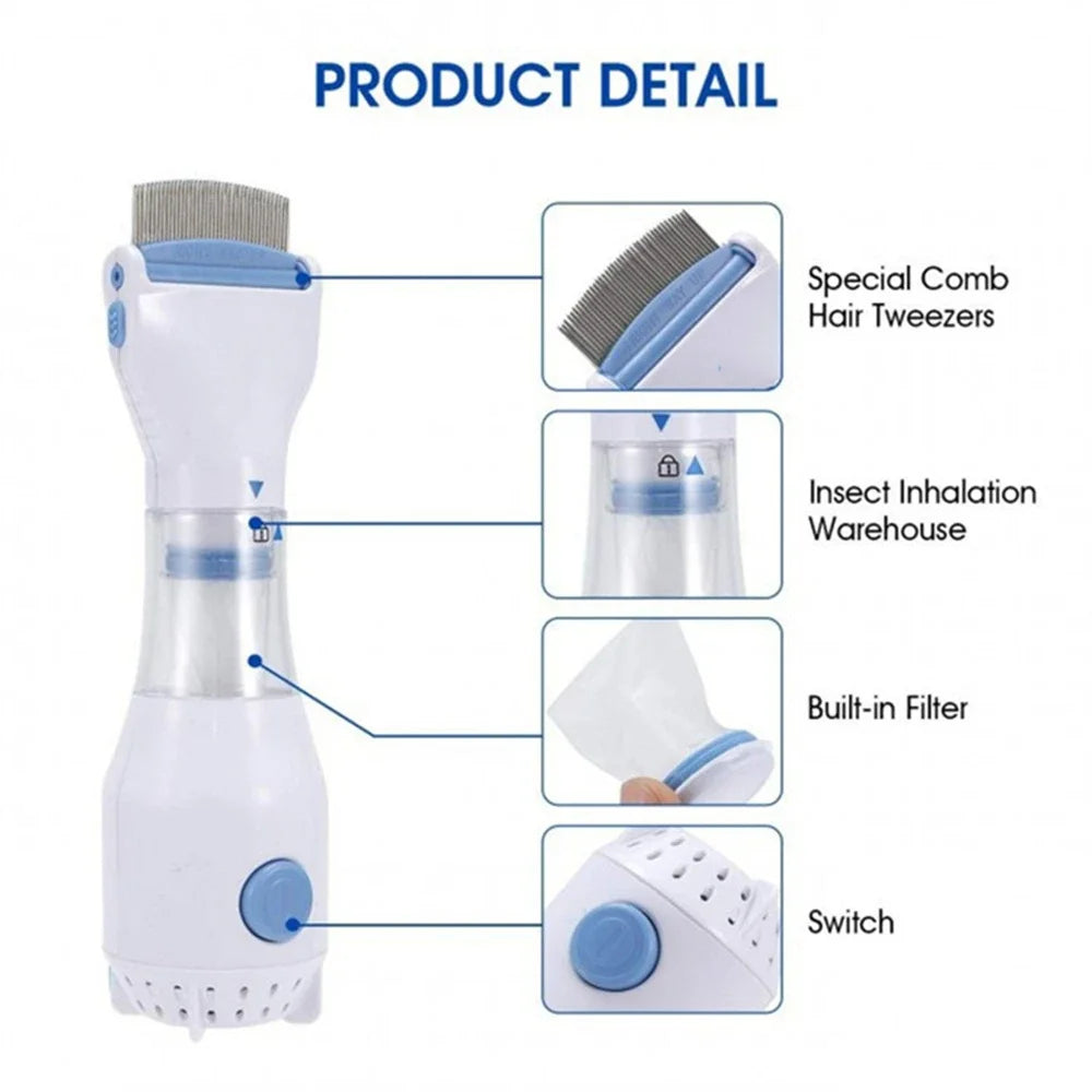 Electronic Hair and Scalp Comb with Disposable Filter System product image 5