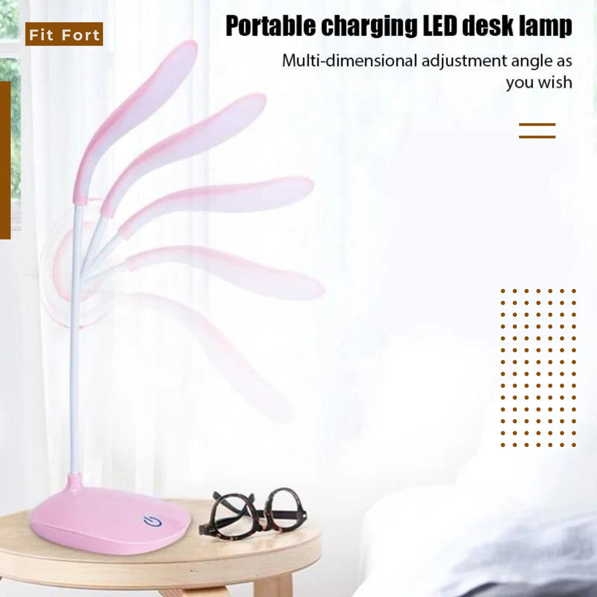 Portable 360° Adjustable LED Desk Lamp with 3 Brightness Levels product image 9