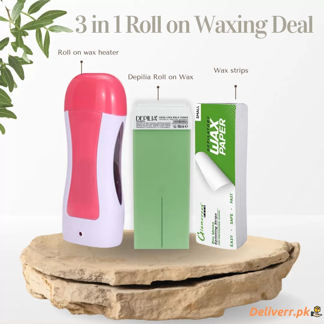 3-in-1 Wax Heater Kit with Roll-On Wax Applicator product image 4