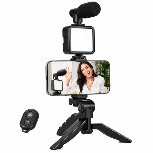 Professional Vlogging Kit with Tripod, Microphone product image 1