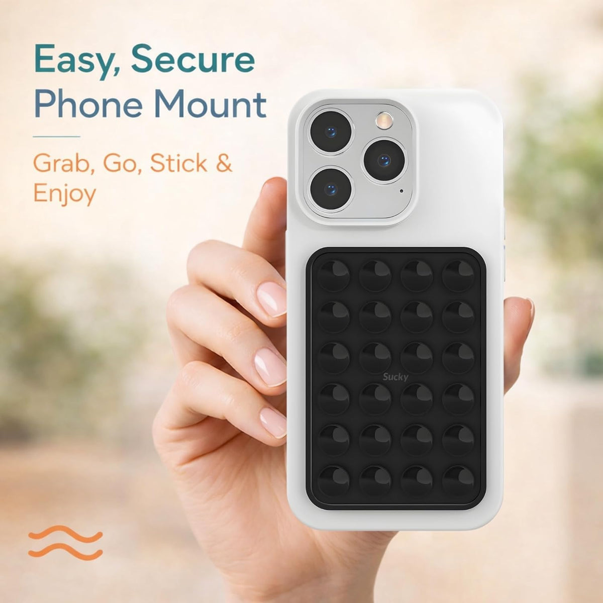 Suction Phone Case Mount with Sticky Grip product image 3