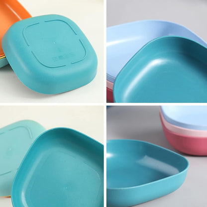 Square Plastic Dinner Plate Set with Storage Stand product image 9