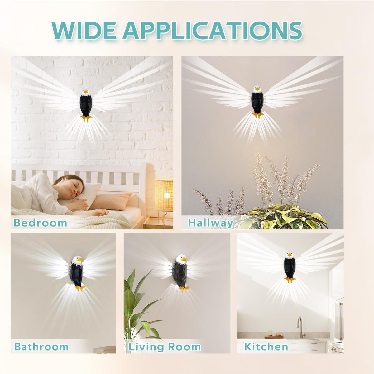 Eagle Shaped LED Wall Light with Remote Control product image 4
