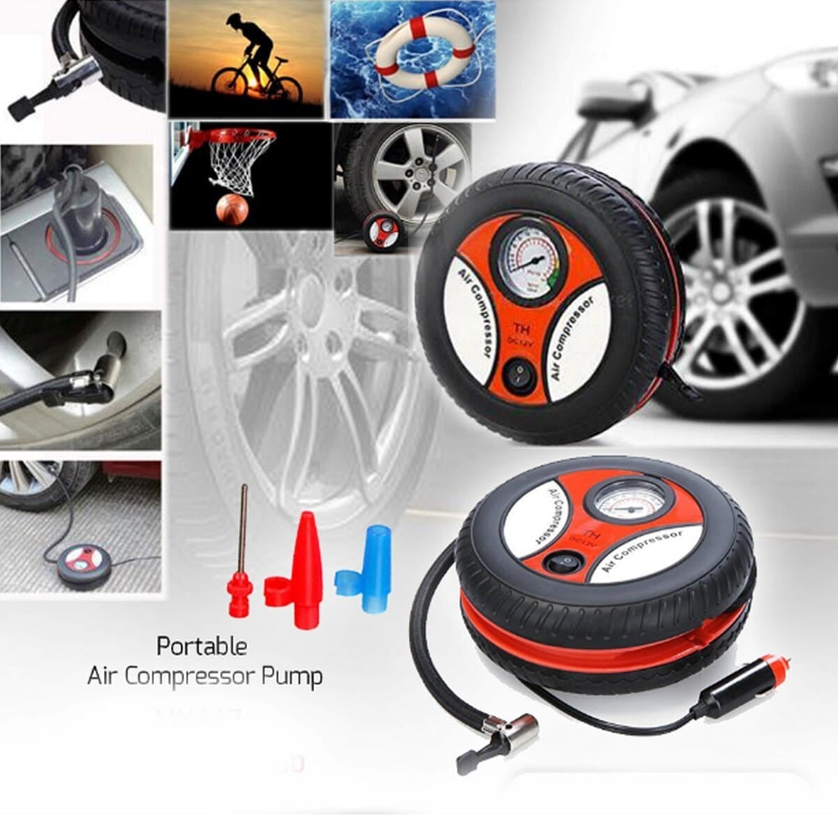 Portable 260 PSI DC 12V Electric Air Compressor Tire Inflator for Car product image 6