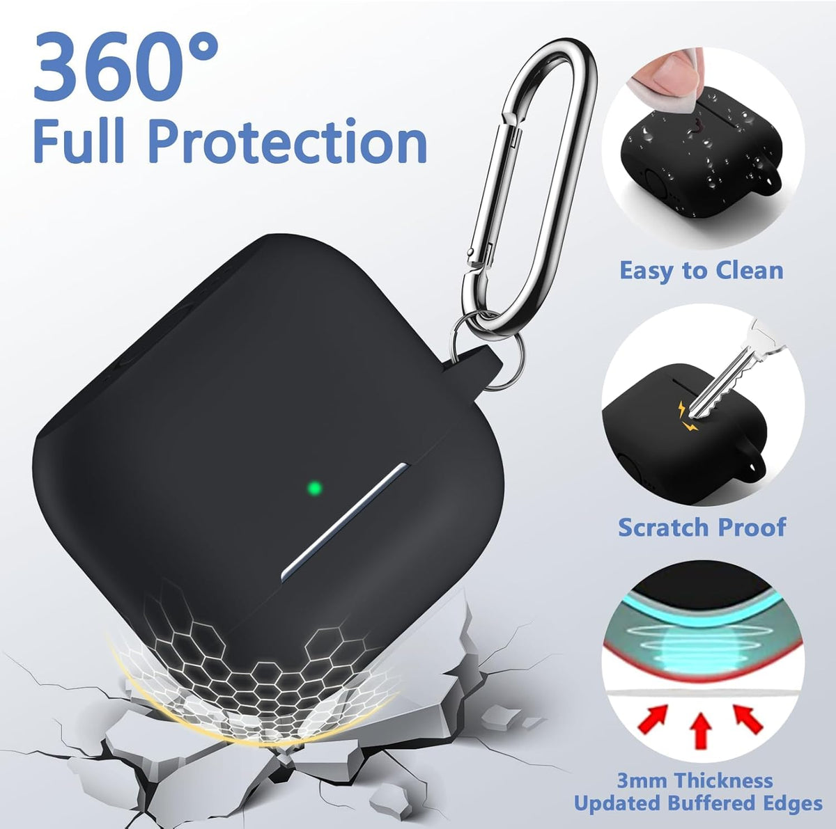 Soft Silicone Earbuds Charging Case Cover product image 6