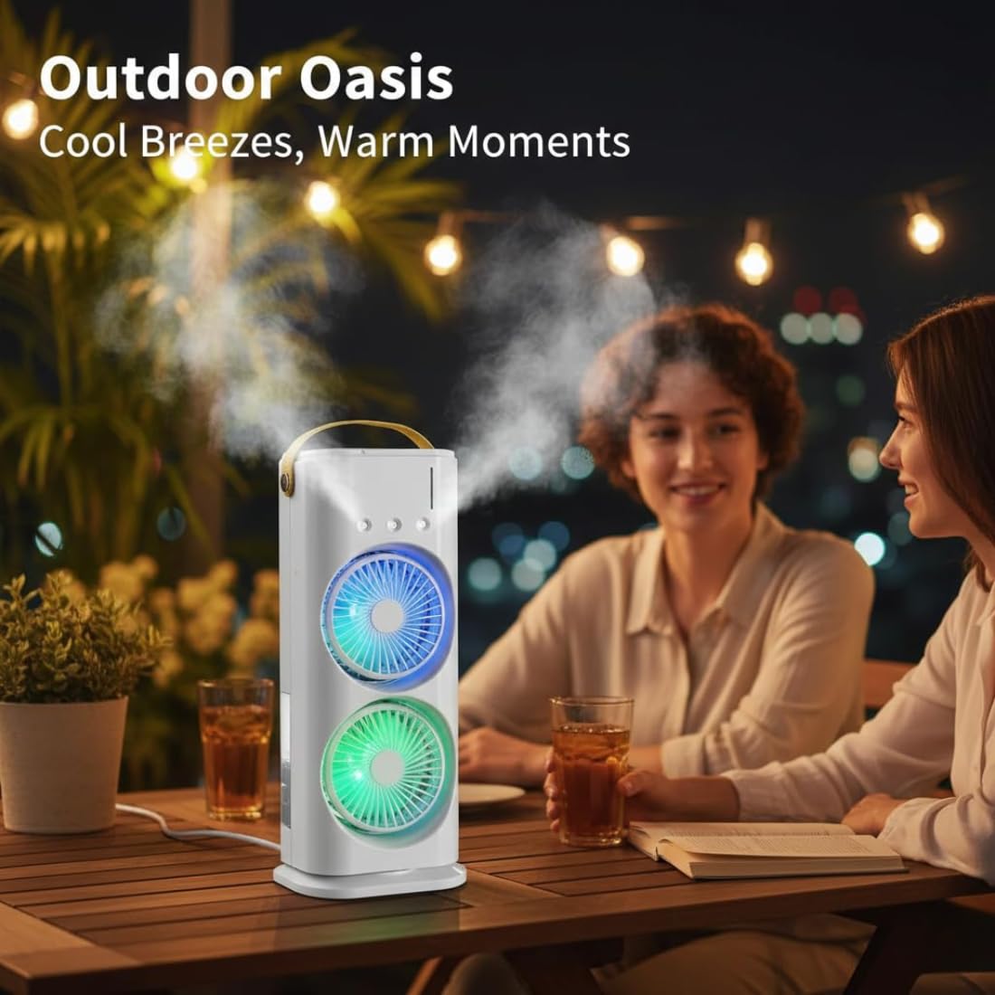 Portable Air Cooler Mini Fan with 3 Mist Spray Modes product image 7