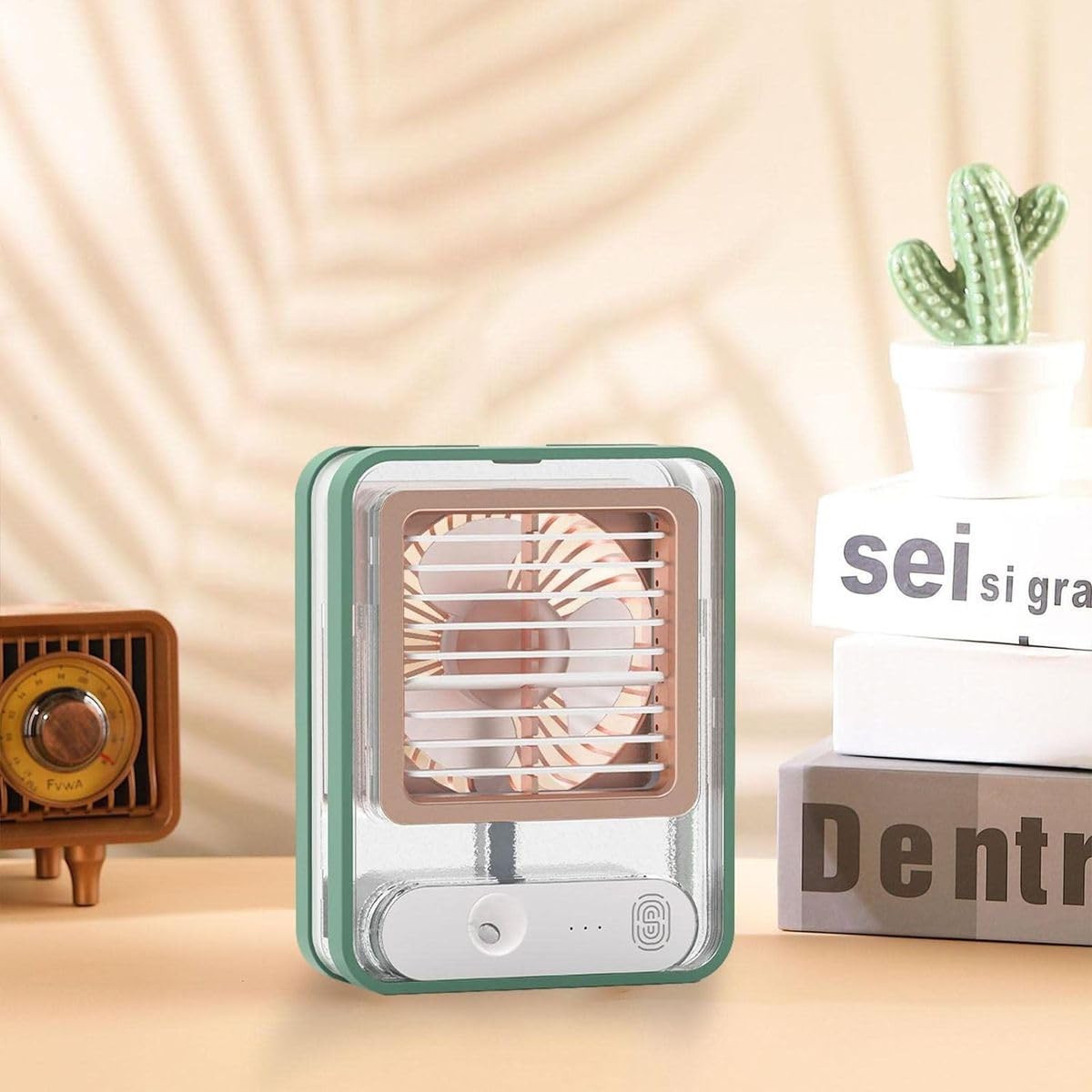 Portable Misting Desk Fan with LED Night Light product image 7