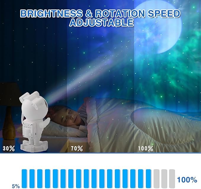 Astronaut Galaxy Star Projector Night Light with Bluetooth Speaker product image 3