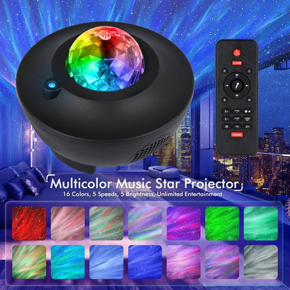 LED Galaxy Star Projector Night Light with Bluetooth Speaker product image 3