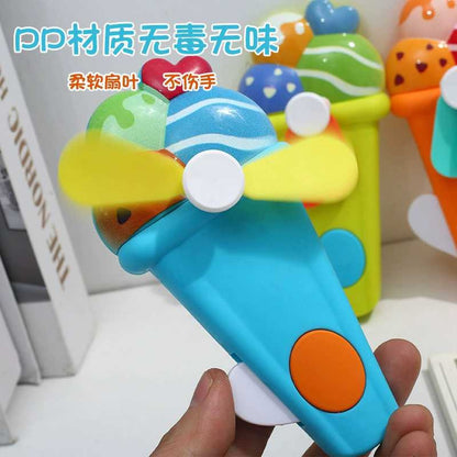 Hand Pressure Mini Fan for Kids, Cute Ice Cream Shape product image 3