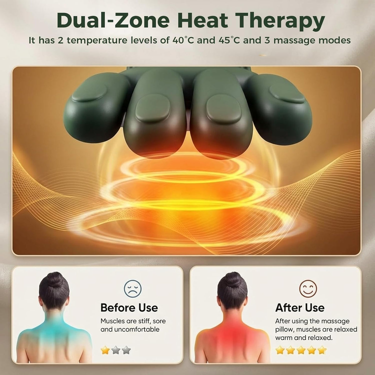 Wireless Neck and Shoulder Massager with Heat product image 4