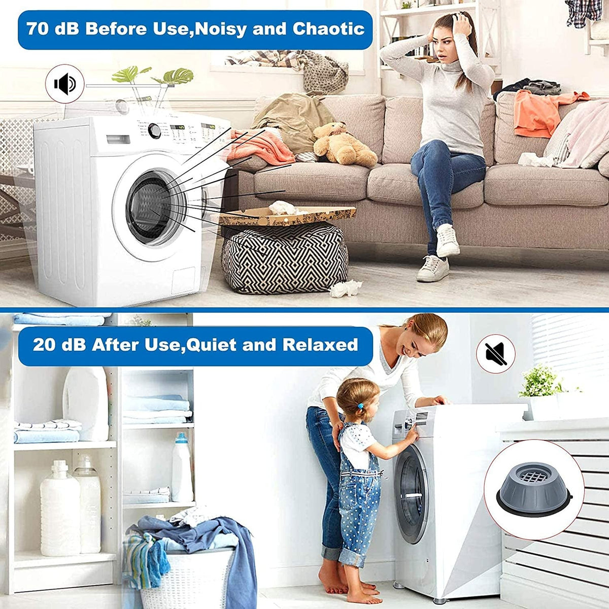 4PCS Anti-Vibration Washing Machine Foot Pads product image 9