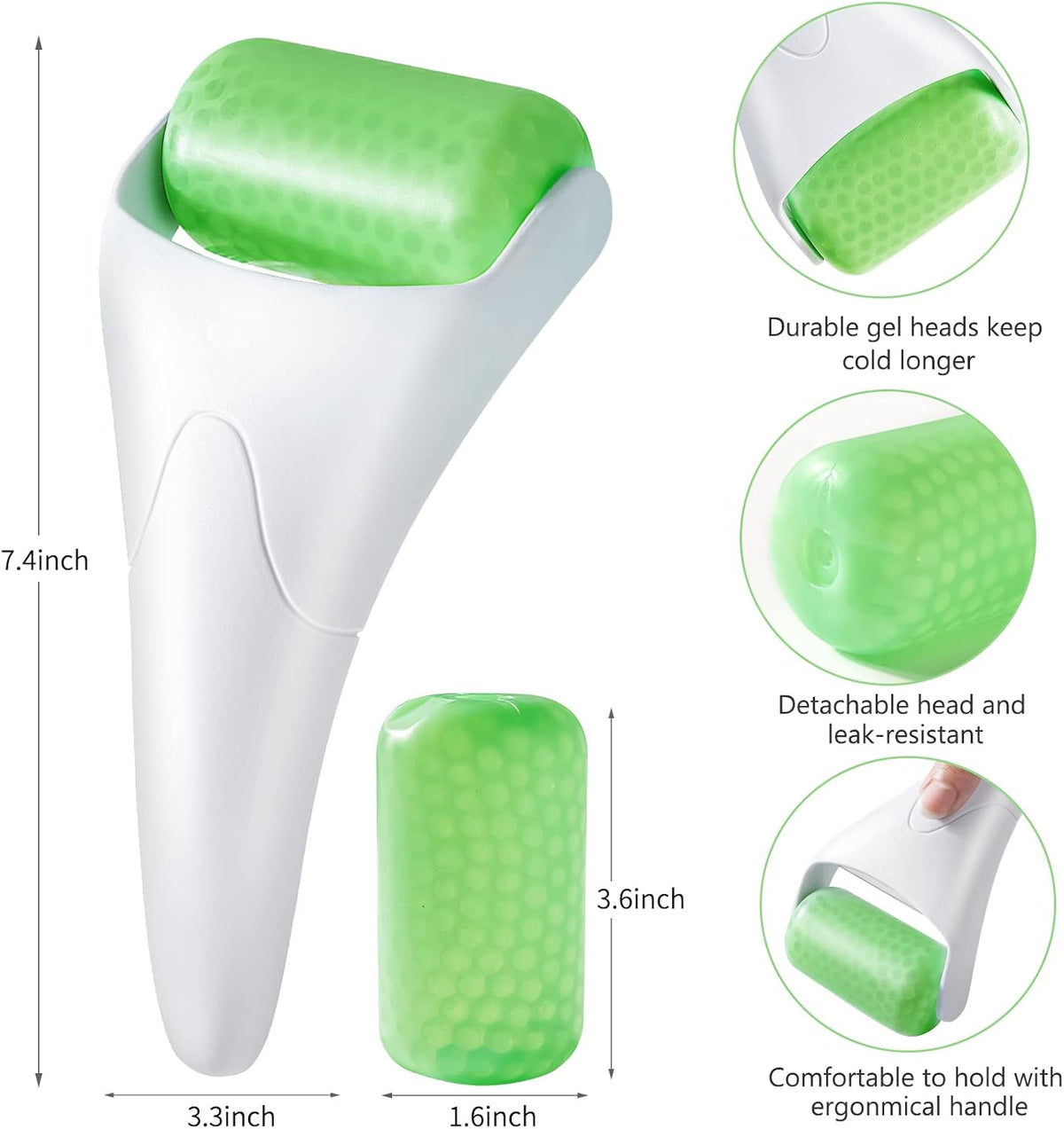 Reusable Ice Roller for Face and Eyes, Cooling Facial Massage Tool for Skincare product image 4