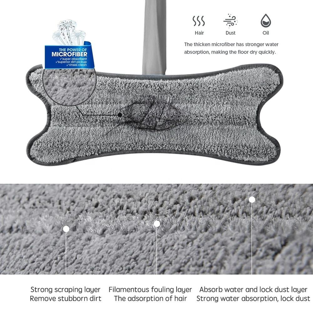 Twisted X-Type Microfiber Floor Mop with Self-Wringing System product image 3