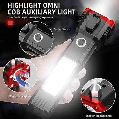 Multifunction Rechargeable LED Flashlight with Power Bank product image 6