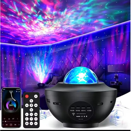 LED Galaxy Star Projector Night Light with Bluetooth Speaker product image 2
