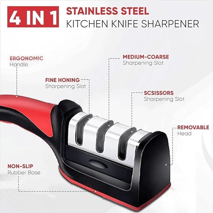 Professional Knife and Scissors Sharpener with Non-Slip Base product image 8