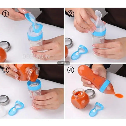 Silicone Baby Spoon Feeder Bottle product image 3