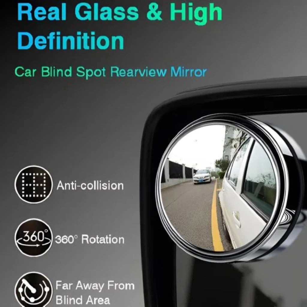Car Blind Spot Mirror Set, 2 Pcs Round Original Glass Convex Mirrors product image 6