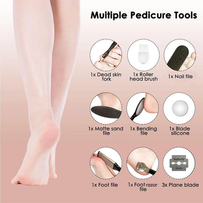 Electric Pedicure Foot File Callus Remover Rechargeable Foot Scrubber product image 4