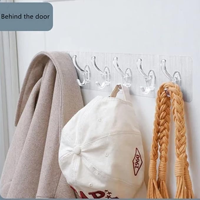 Self-Adhesive Wall Hanger with 6 Hooks product image 8