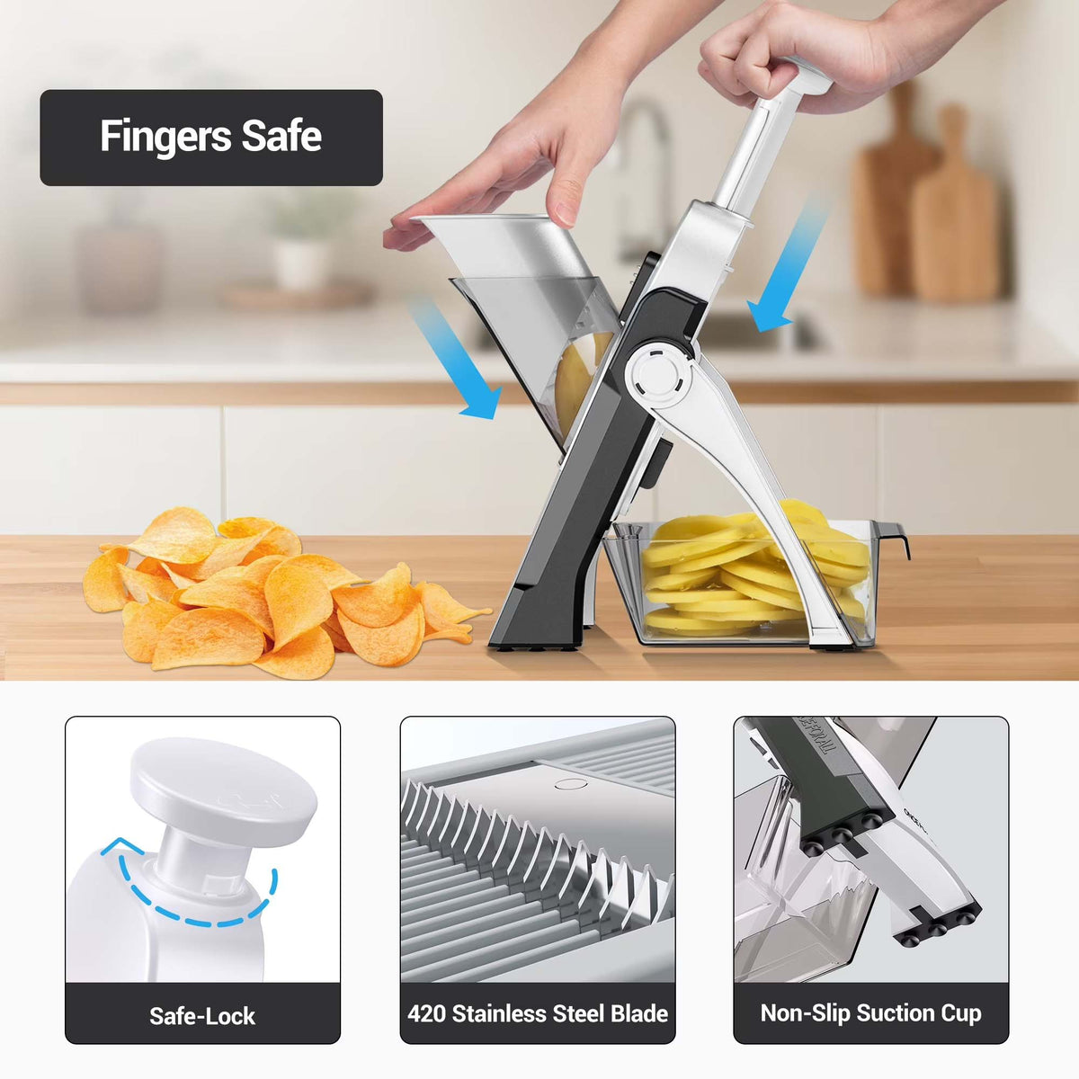 Multi-Blade Vegetable Slicer and Food Chopper product image 7