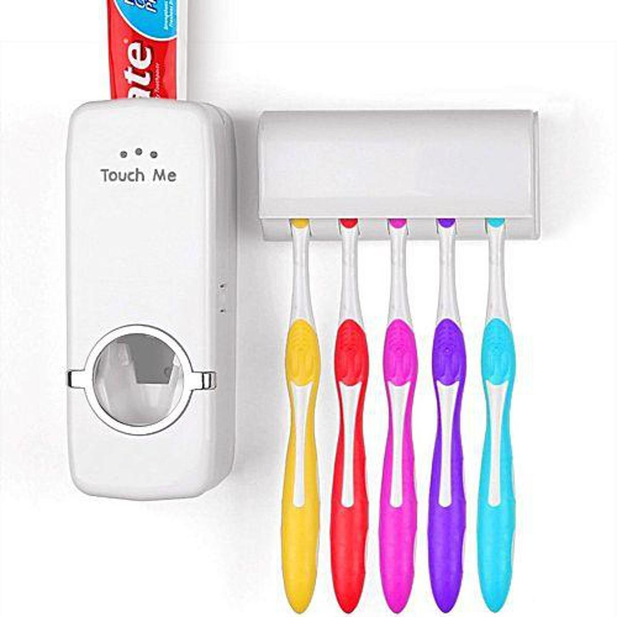 Wall Mounted Toothpaste Dispenser and Toothbrush Holder product image 2