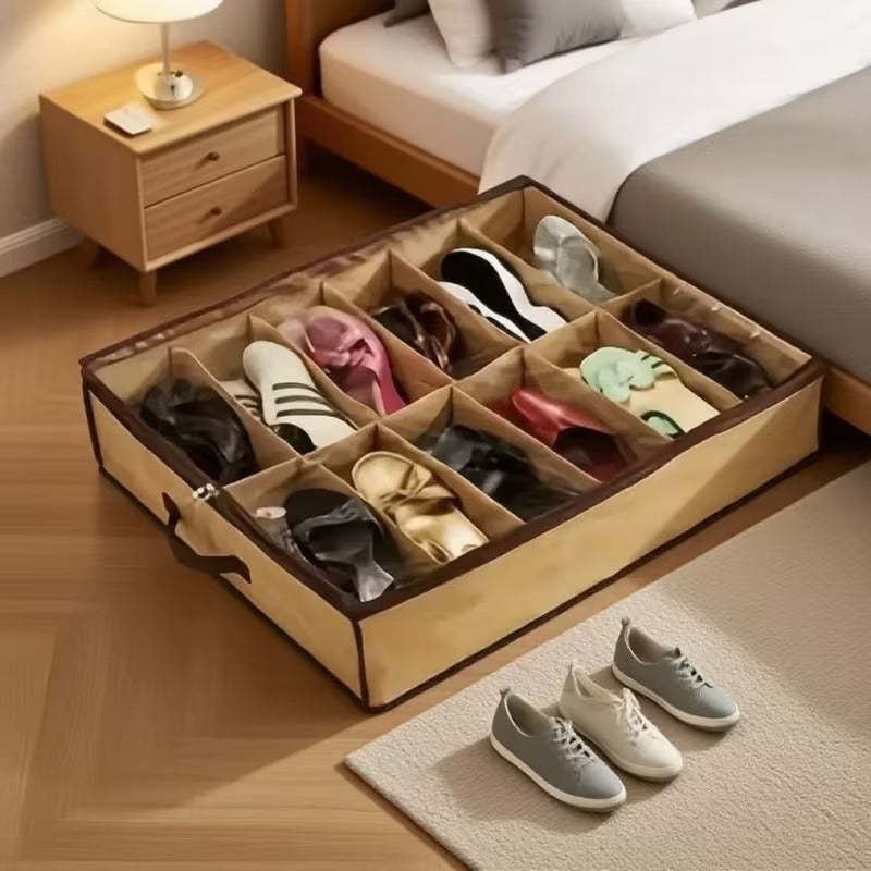 Set of 12 Stackable Shoe Storage Boxes with Transparent Front Cover product image 9