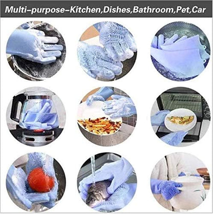 Silicone Dishwashing Cleaning Gloves product image 4