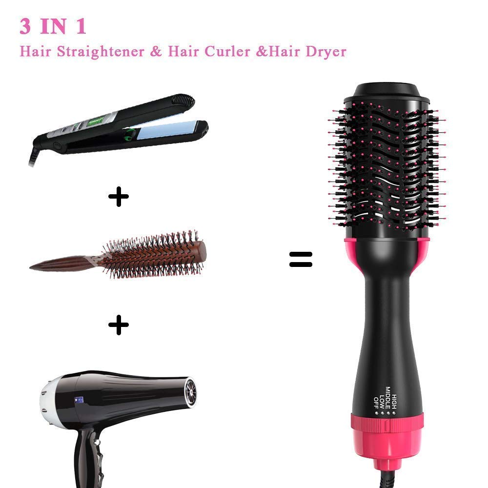 3 in 1 Hot Air Brush Hair Dryer and Styler Volumizer product image 5