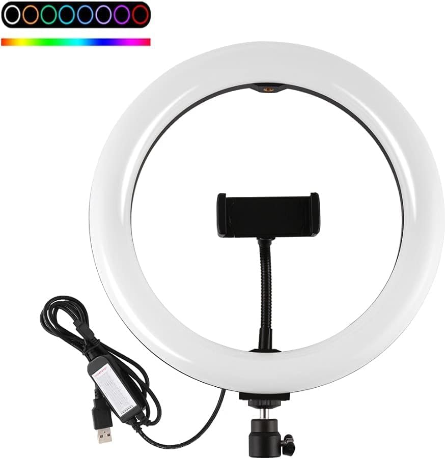 26cm LED Selfie Ring Light with Adjustable Tripod Stand product image 3