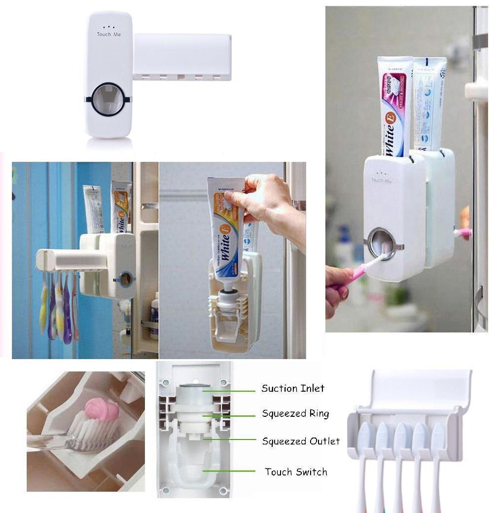 Wall Mounted Toothpaste Dispenser and Toothbrush Holder product image 6
