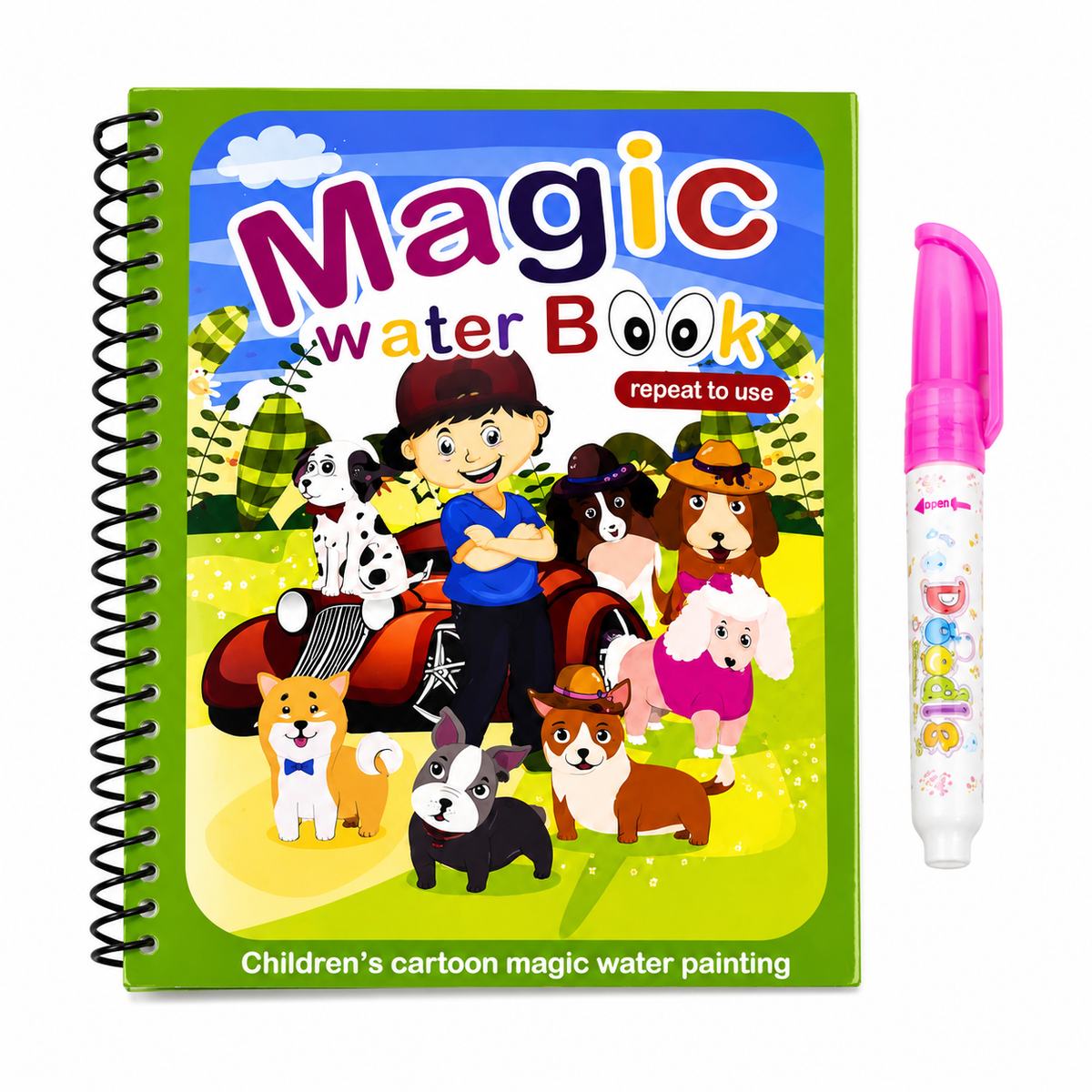 Reusable Water Drawing Magic Book for Kids Ages 2–5 product image 1