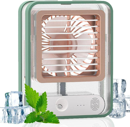 Portable Misting Desk Fan with LED Night Light product image 1