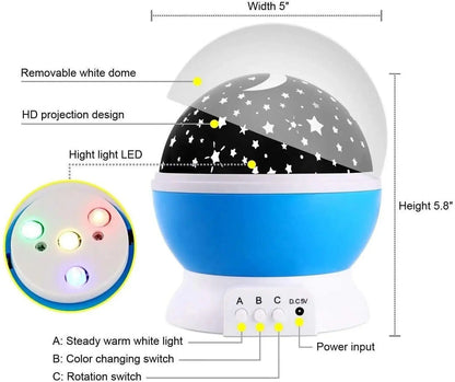 LED Galaxy Moon Lamp Starry Sky Rotating Projection product image 3