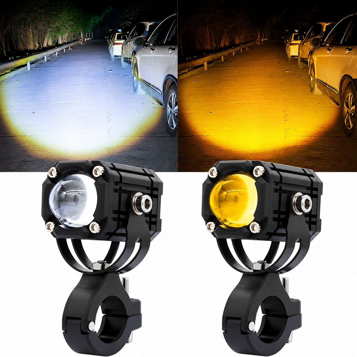 Motorcycle LED Fog Driving Lights product image 1