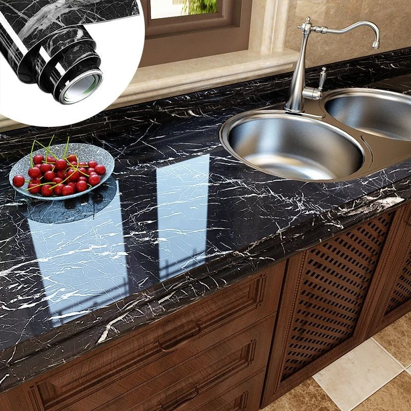 Self Adhesive Black Marble Wallpaper Roll product image 4