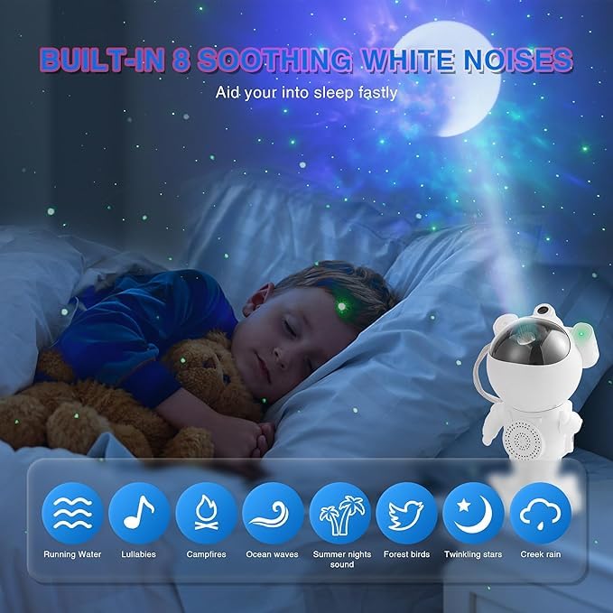 Astronaut Galaxy Star Projector Night Light with Bluetooth Speaker product image 5