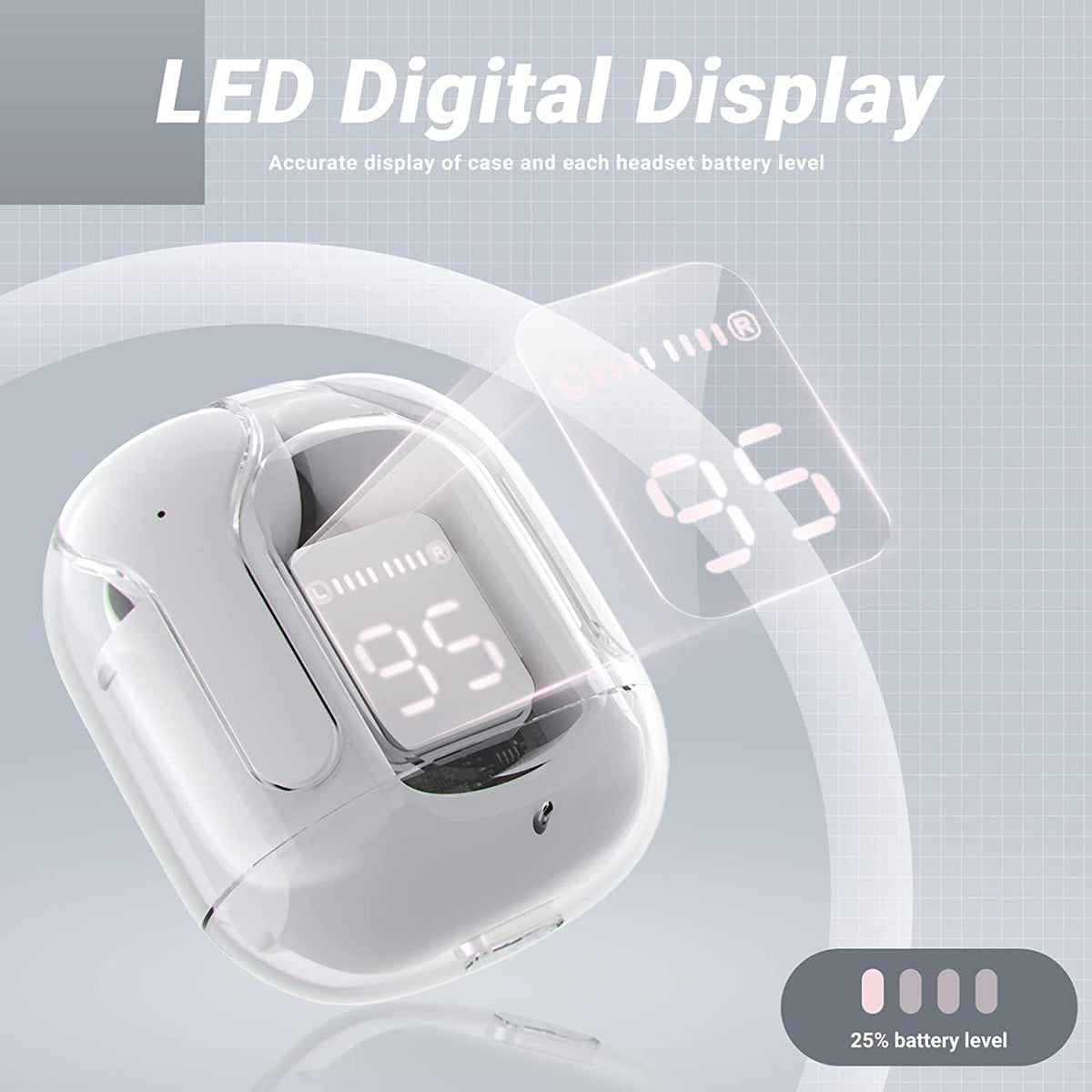 Transparent Wireless Bluetooth 5.3 Earbud product image 4