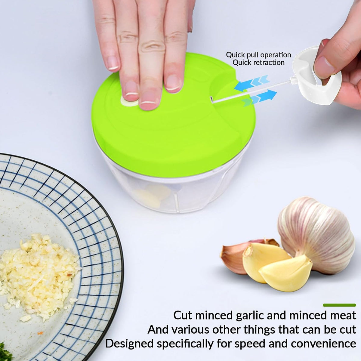 Manual Vegetable Chopper with Pull Cord product image 6