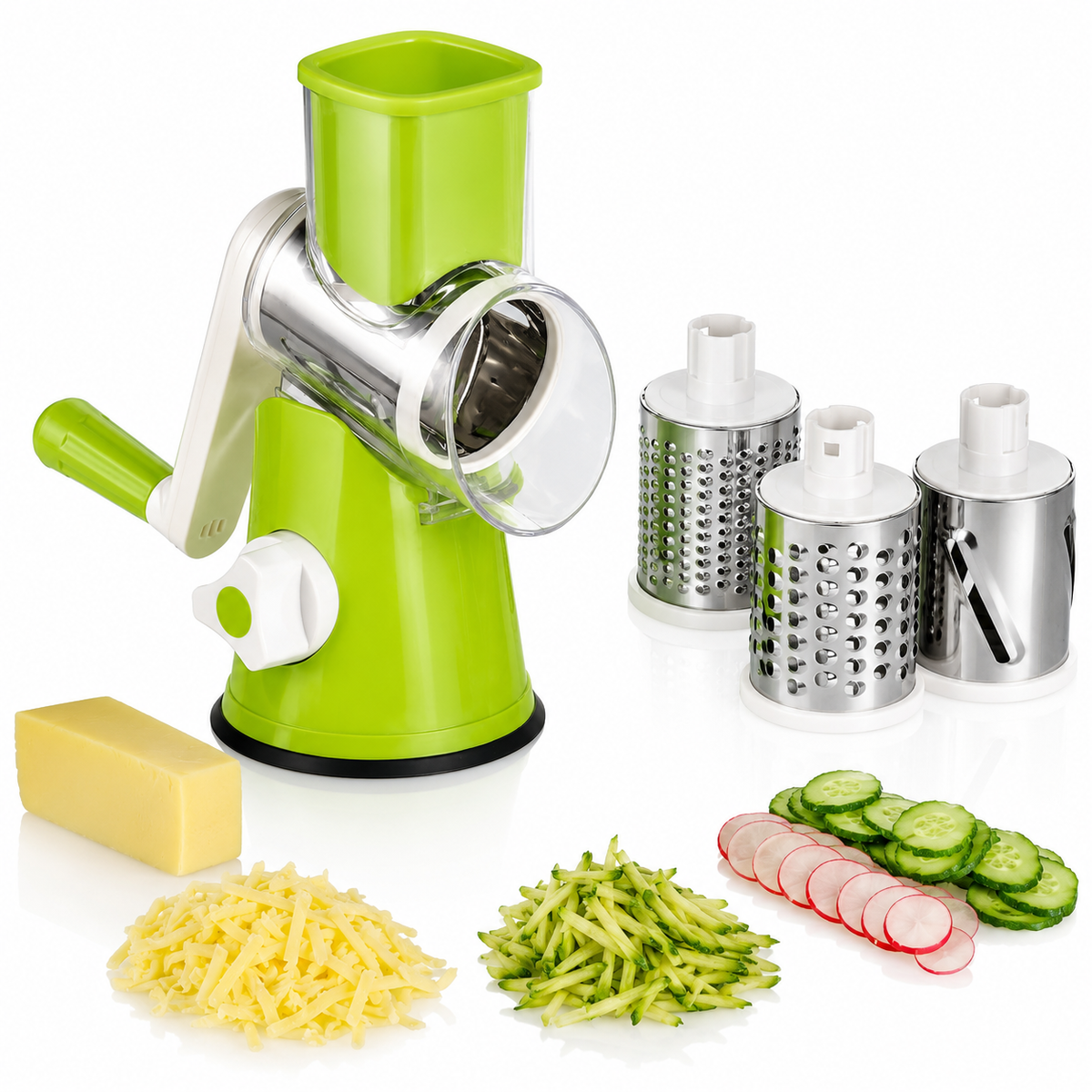 3-in-1 Rotary Cheese Grater and Vegetable Slicer product image 1