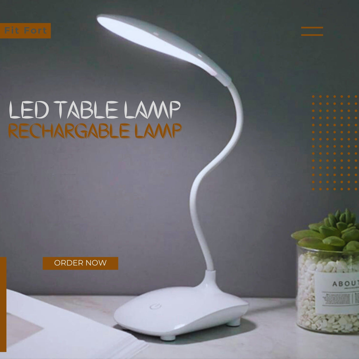 Portable 360° Adjustable LED Desk Lamp with 3 Brightness Levels product image 8