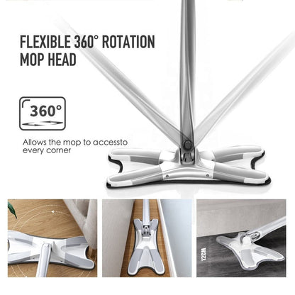 Twisted X-Type Microfiber Floor Mop with Self-Wringing System product image 5