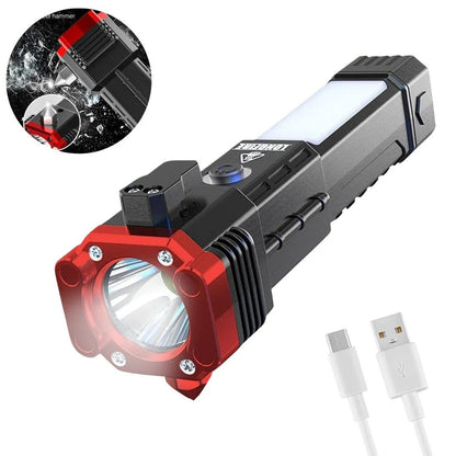 Multifunction Rechargeable LED Flashlight with Power Bank product image 1